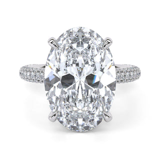 Oval Cut Halo Engagement Ring 5.0 ct