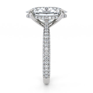 Oval Cut Halo Engagement Ring 5.0 ct