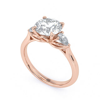 Trinity Round Three-Stone Engagement Ring 1.5 ct