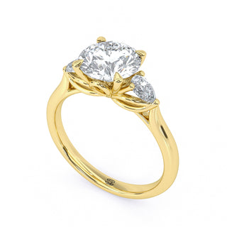 Trinity Round Three-Stone Engagement Ring 1.5 ct