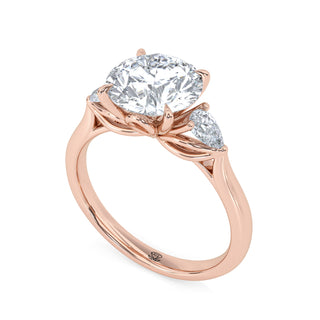 Trinity Round Three-Stone Engagement Ring 2.0 ct