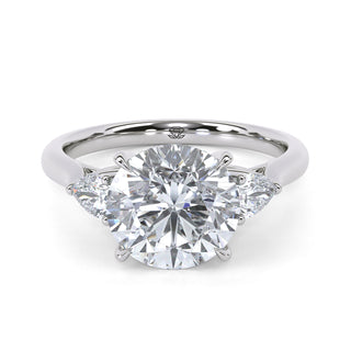 Trinity Round Three-Stone Engagement Ring 2.0 ct