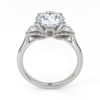 Trinity Round Three-Stone Engagement Ring 2.0 ct