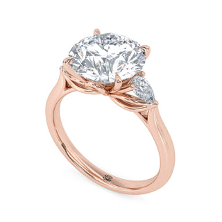 Trinity Round Three-Stone Engagement Ring 3.0 ct