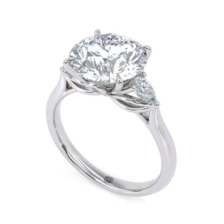 Trinity Round Three-Stone Engagement Ring 3.0 ct