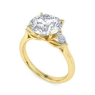 Trinity Round Three-Stone Engagement Ring 3.0 ct