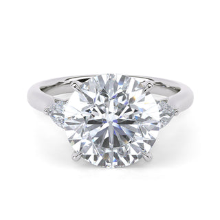 Trinity Round Three-Stone Engagement Ring 3.0 ct