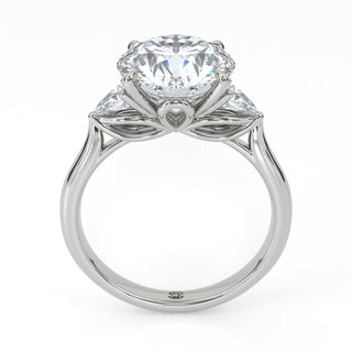 Trinity Round Three-Stone Engagement Ring 3.0 ct