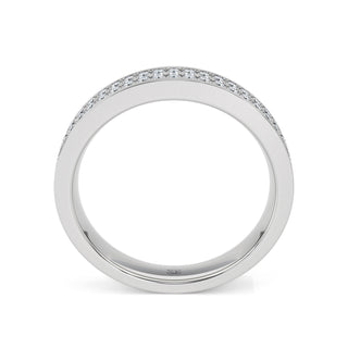 Double Row Pavé Diamond Band – Slim