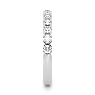 Scalloped Pavé Diamond Eternity Band – Large