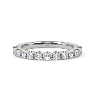 Scalloped Pavé Diamond Eternity Band – Large
