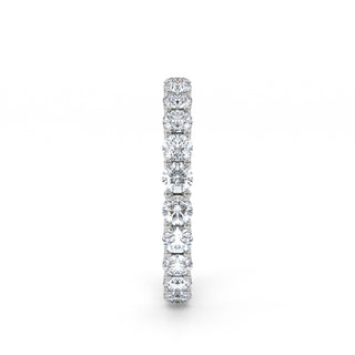 Round Cut Shared Prong Eternity Diamond Band