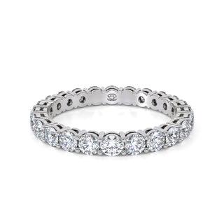 Round Cut Shared Prong Eternity Diamond Band