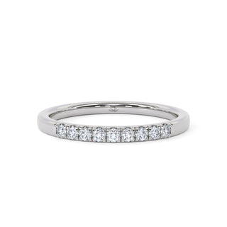 Round Cut Classic Pavé Band – Extra Slim