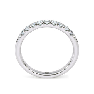 Round Cut Classic Pavé Band – Slim