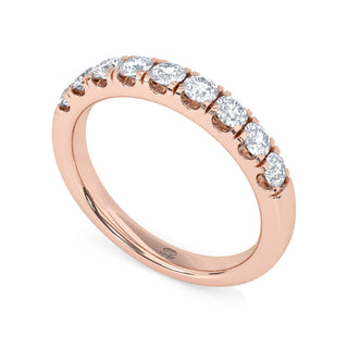 Round Cut Classic Pavé Band – Medium