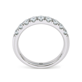 Round Cut Classic Pavé Band – Medium