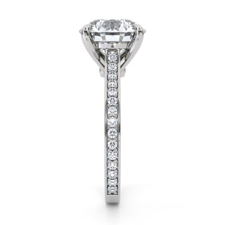 Channel Edge Round Engagement Ring 3.0 ct