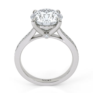 Channel Edge Round Engagement Ring 3.0 ct
