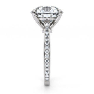 Channel Edge Round Engagement Ring 5.0 ct