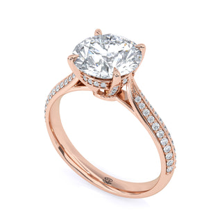 Split Arc Round Engagement Ring 2.0 ct