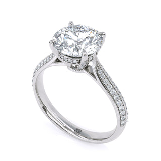 Split Arc Round Engagement Ring 2.0 ct