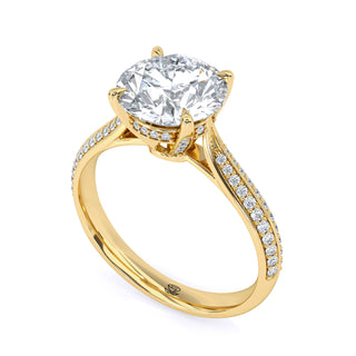 Split Arc Round Engagement Ring 2.0 ct