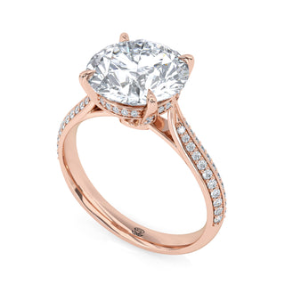 Split Arc Round Engagement Ring 3.0 ct