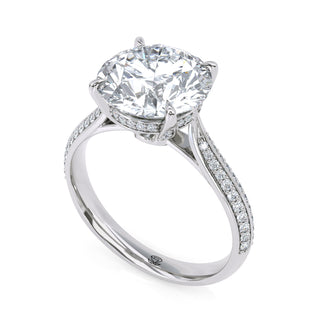 Split Arc Round Engagement Ring 3.0 ct