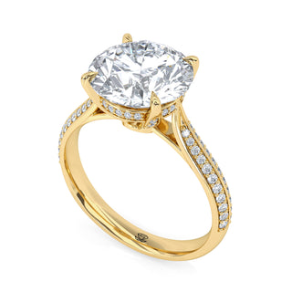 Split Arc Round Engagement Ring 3.0 ct