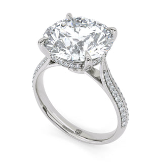 Split Arc Round Engagement Ring 5.0 ct