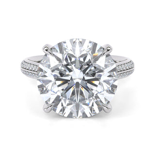 Split Arc Round Engagement Ring 5.0 ct
