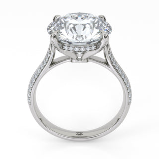 Split Arc Round Engagement Ring 5.0 ct