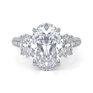 Aurora Oval Pavé Diamond Band 2.5 ct