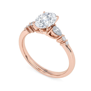 Nova Oval Pavé Diamond Band 1.0 ct