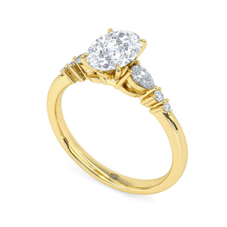Nova Oval Pavé Diamond Band 1.0 ct