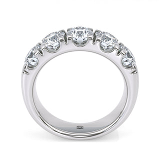 Round Cut Half Eternity Band – Large