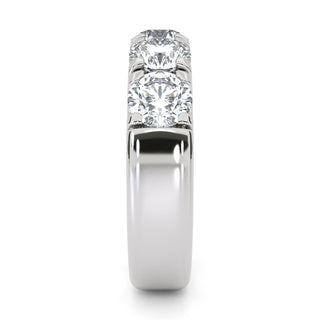 Round Cut Half Eternity Band – Large