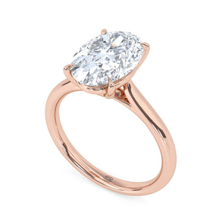 Lyra Oval Pavé Diamond Band 3.0 ct