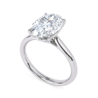 Lyra Oval Pavé Diamond Band 3.0 ct