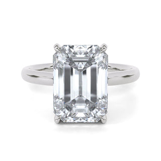 Banda de diamantes pavé de esmeralda enrejada de 3,5 cts