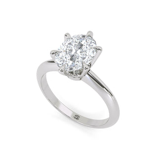 Oval Cut Solitaire Engagement Ring 2 ct