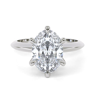 Oval Cut Solitaire Engagement Ring 2 ct