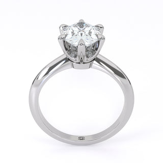 Oval Cut Solitaire Engagement Ring 2 ct