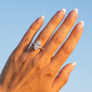 3 ct Marquise Lab Grown Diamond Antwerpen III Pavé Engagement Ring | 3.25 ct tw