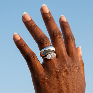 3 ct Lab Grown Diamond Antwerpen Bridal Ring & Band Set