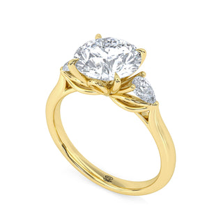 Trinity Round Three-Stone Engagement Ring 2.0 ct