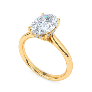 Oval Classic Lab Diamond Engagement Ring 2.0 ct