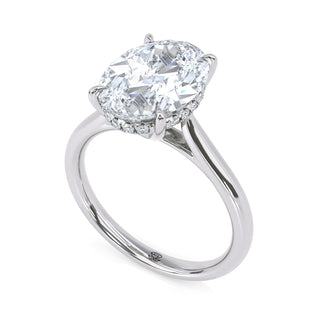 Oval Classic Lab Diamond Engagement Ring 3.0 ct