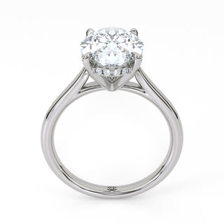 Oval Classic Lab Diamond Engagement Ring 3.0 ct